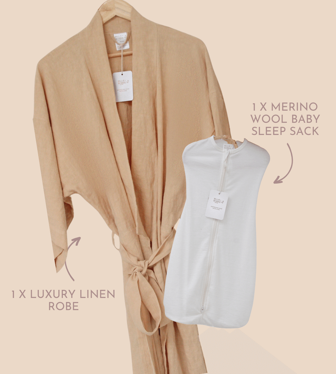 neutral mum and baby set