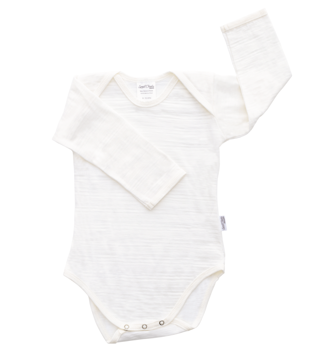 merino bodysuit in natural