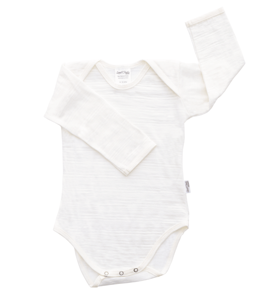 merino bodysuit in natural