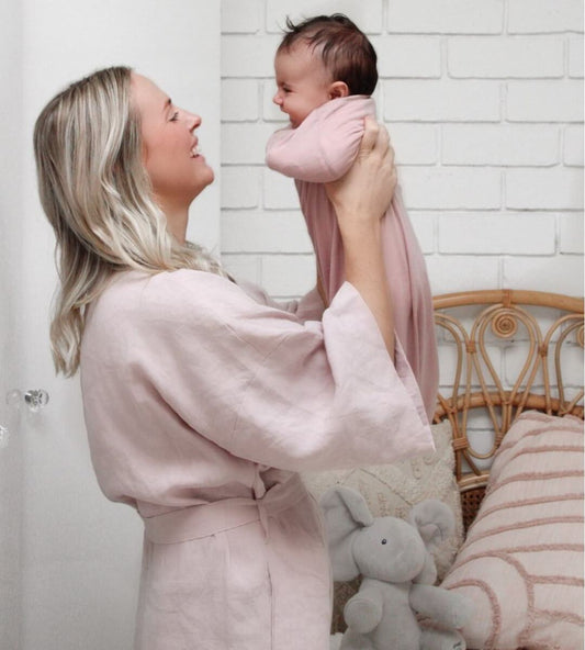 newborn baby gifts robe and swaddle set
