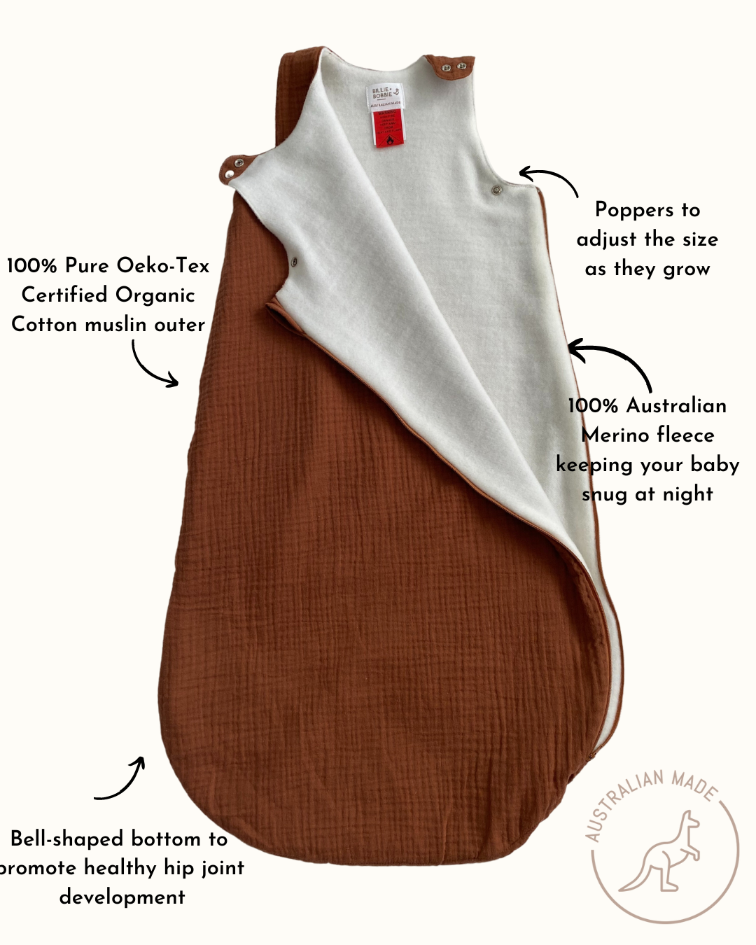 Seconds - WINTER Merino Wool BABY Sleeping Bag